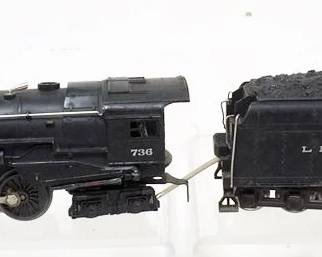 1114 LIONEL TRAIN O GAUGE #6736 LOCOMOTIVE WITH #2226 TENDER