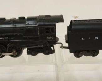 1129C LIONEL TRAIN O GAUGE #736 LOCOMOTIVE & #2046W TENDER