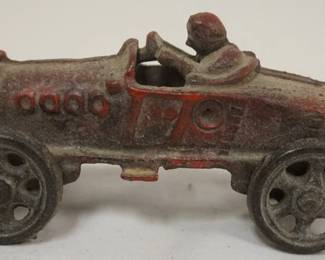 1232 ANTIQUE CAST IRON TOY CAR, APPROXIMATELY 5 IN X 2 1 1/2 IN H