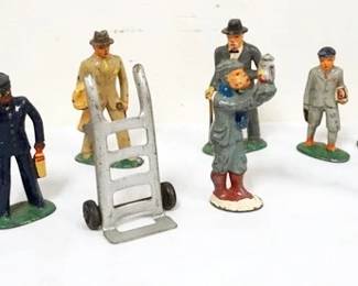 1217 GROUP OF ASSORTED CAST METAL FIGURES, APPROXIMATELY 3 1/2 IN H