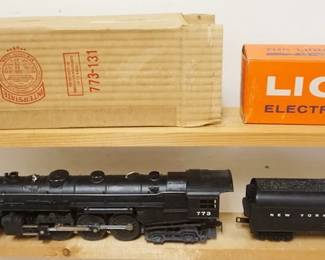 1146 LIONEL O GAUGE TRAIN #773 LOCOMOTIVE WITH #773 TENDER