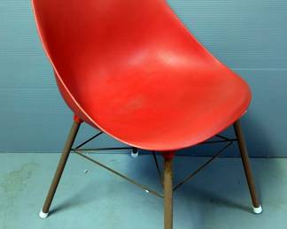 Mid Century Bucket Shell Side Chair