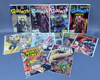 Guyver, Teenage Mutant Ninja Turtles, And Death Wish Comic Book Assortment, Total Qty 12