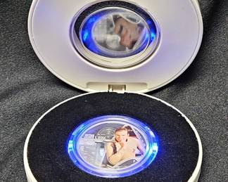 2015 Tuvalu Star Trek Captain James T. Kirk 1 Ounce .999 Silver $1 Proof Coin, In Original Packaging And Case