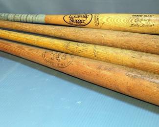 Louisville Slugger Cal Ripken Jr Little League, Adirondack White Ash 112, H&B 110, And Hanna Batrite Bats