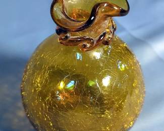 Depression Glass Serving Bowl, Saucers, Bud Vase, And More, Total Qty 10