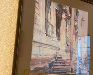 Framed & Matted Print "Doorway Of A Venetian Palace" by John Singer Sargent