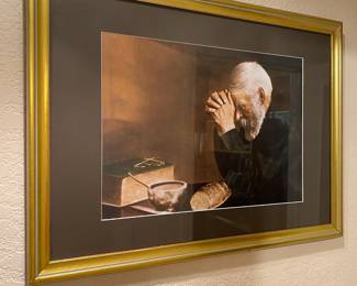 1970’s Framed & Matted Print "Grace" by Eric Enstrom