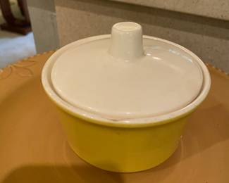 Ironstone Yellow Sugar Bowl