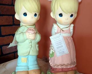Precious Moments Indoor/Outdoor Resin Statuary, 17" Tall, Qty 2