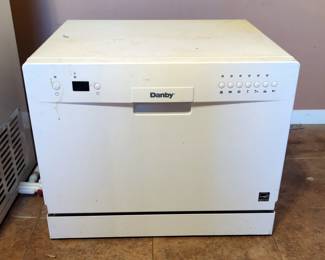 Danby Portable Countertop Dishwasher, Model DDW611WLED, 17" x 21.5" x 20", Powers On