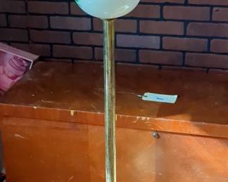 Vintage Hurricane Style Floor Lamp, 55" Tall And 2 Light 72" Floor Lamp, Both Power On