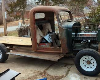 1940s Chevrolet Project Truck With Parts, Inline 6 Cylinder Engine