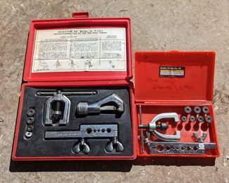Blue Point Tubing Tool Set Double Flaring Tool Kit, Model TF-528-D And Brake/Fuel Line Flaring Tool Kit, Model 62814