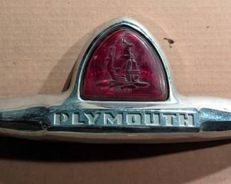 Vintage Plymouth Trunk Lid Break Light, 6.5" x 16"
