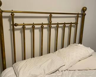 Antique Queen Size Brass Bed