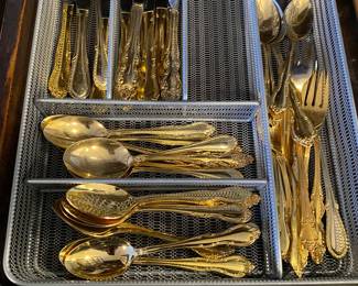 Gold Wash Flatware 