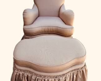 Drexel Heritage Chair with Ottoman