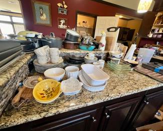 Pots, pans, dishes