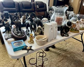 Candles and figurines
