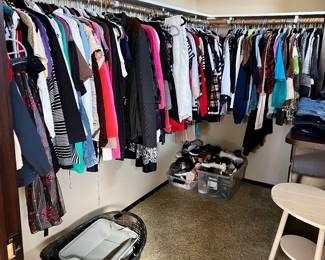 Women's clothing, baskets, shoes