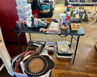 Placemats, sorting box for nails and other items, extension cords, etc
