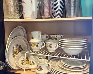 Set of dishes and cups
