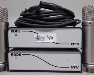 LOT OF 2 RODE MIC NTV IN CASE