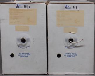 LOT OF 2 GEPCO 1000' REEL TELEPHONE WIRE