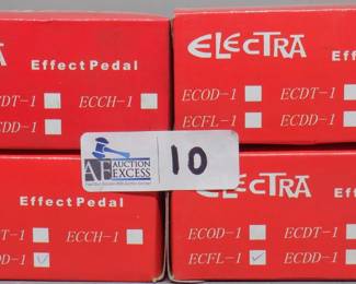 LOT OF 4 ELECTRA EFFECT PEDALS NOS
