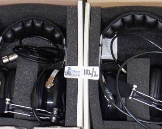 LOT OF 2 AVIATION HEADSETS INCLUDING MPH-1200, HD-1000