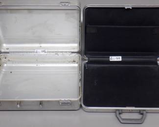 LOT OF 2 ALUMINUM SUITCASES