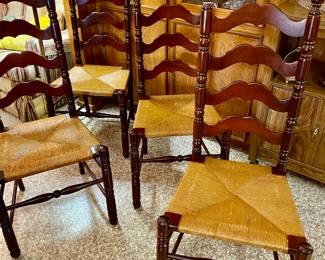we have 4 ladder back chairs at $50.00 each