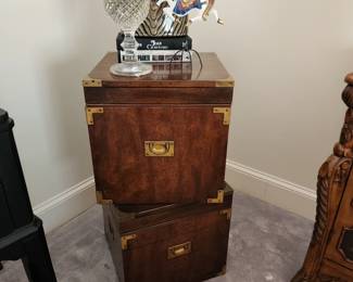 Vintage Campaign Style Storage Chests