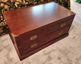 Campaign Style Chest with brass detailing