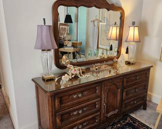 Vintage Thomasville  Dresser and Mirror