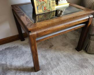 Glass Top End Table