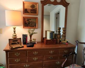 Vintage Thomasville Dresser and Mirror