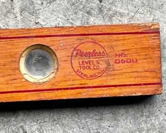 Vintage Wooden Peerless Level