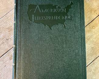 62-Volume Legal Library "American Jurisprudence" from the 1940's-50's - Very Nice Condition!
