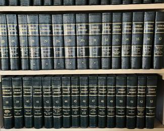 62-Volume Legal Library "American Jurisprudence" from the 1940's-50's - Very Nice Condition!