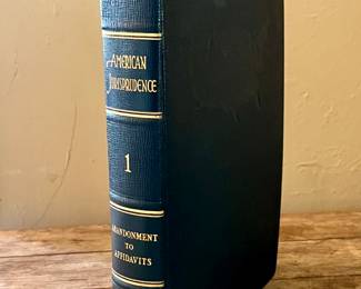 62-Volume Legal Library "American Jurisprudence" from the 1940's-50's - Very Nice Condition!