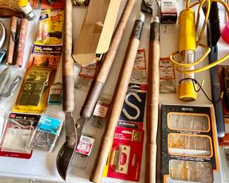 Large variety of tools, garage and workshop items.