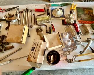 Large variety of tools, garage and workshop items.