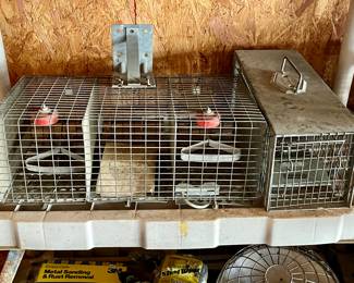 Vintage animal traps