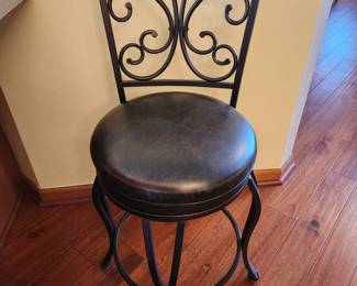 Qty 2 swivel counter height stools