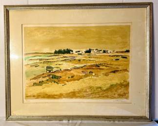 Luis Vuillermoz Certified Lithograph Framed & Matted