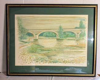 Authentic Lithograph From Henri Deschamps Signed & Numbered