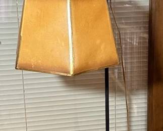 Vintage Art Deco-Style Wrought Iron Floor Lamp