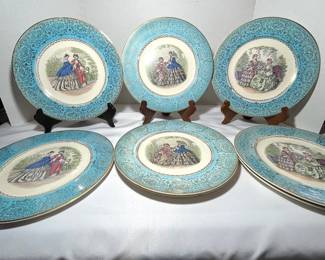 Colonial Ladies 11" Plates